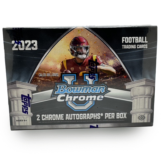 2023 Bowman Chrome University Football Breakers Delight Hobby Box