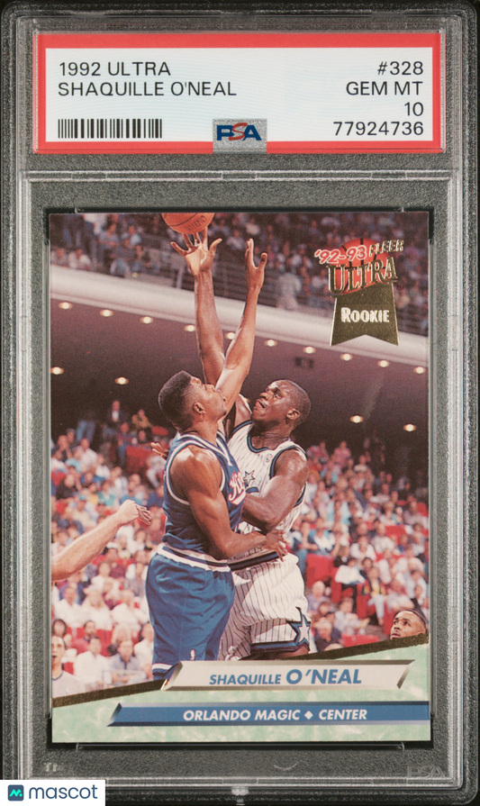 1992 Ultra Shaquille O'Neal #328 PSA 10