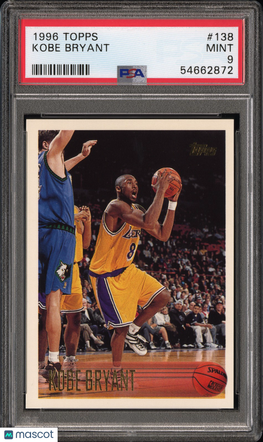 1996 Topps Kobe Bryant #138 PSA 9