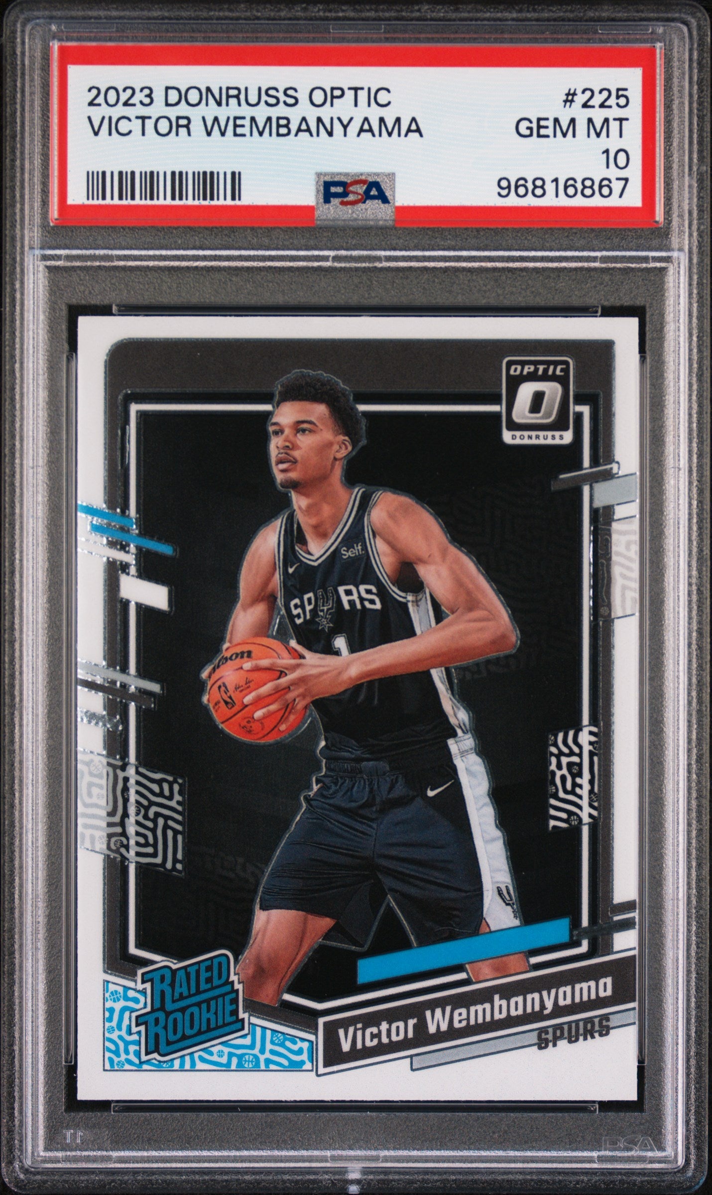 2023 Panini Donruss Optic Victor Wembanyama #225 PSA 10 – CardsHQ
