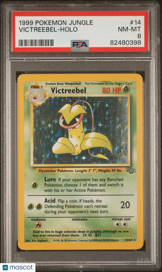 1999 Pokemon Jungle Victreebel #14 PSA 8