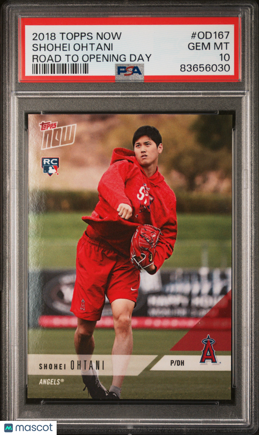 2018 Topps Now Road To Opening Day Shohei Ohtani #OD167 PSA 10
