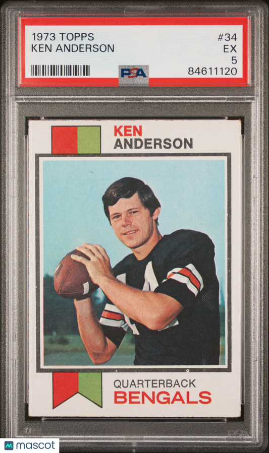 1973 Topps Ken Anderson #34 PSA 5