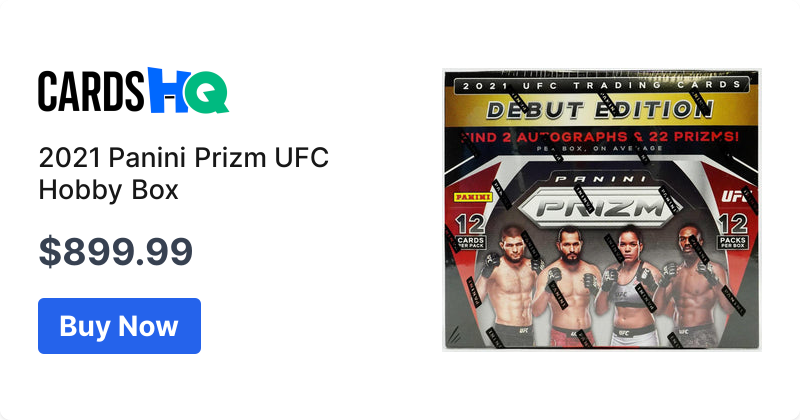 2021 Panini Prizm UFC Hobby Box | CardsHQ - Shop Sports Cards, Pokemon  Cards, Boxes & Supplies