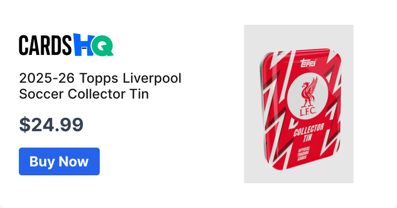 2025-26 Topps Liverpool Soccer Collector Tin | CardsHQ - Shop