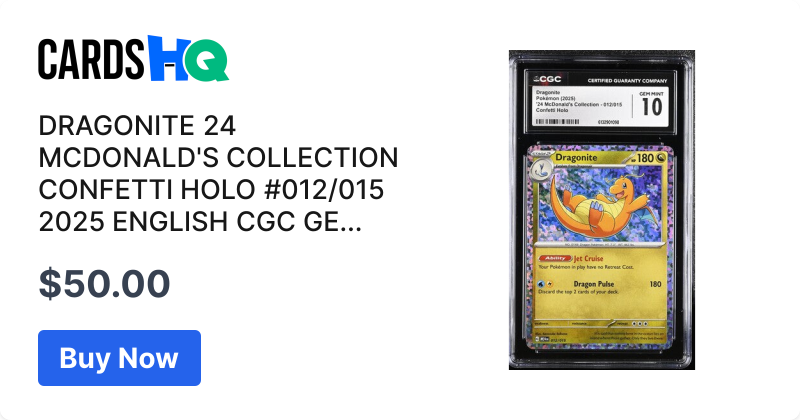 dragonite pokemon card 012 015 Pokmon Dragonite Promo Card 012/015 2025 McDonalds Dragon Discovery M24EN