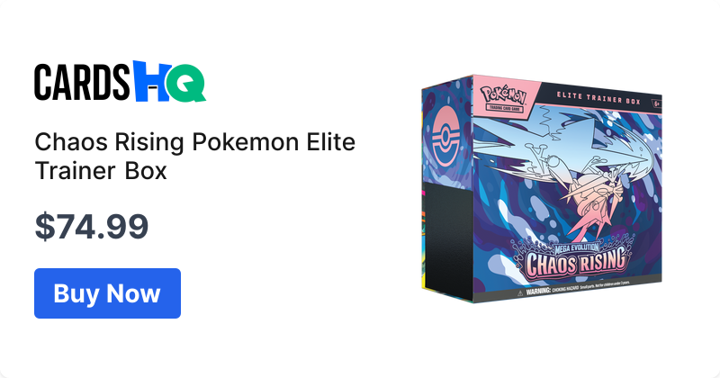 Chaos Rising Pokemon Elite Trainer Box | CardsHQ - Shop Sports