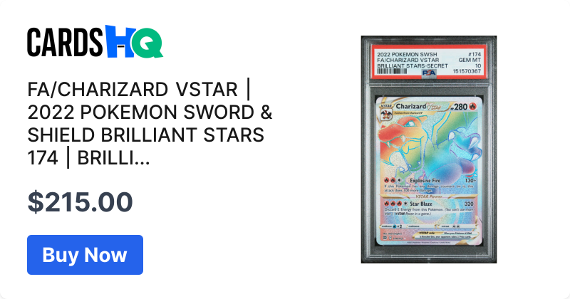 FA/CHARIZARD VSTAR | 2022 POKEMON SWORD & SHIELD BRILLIANT STARS