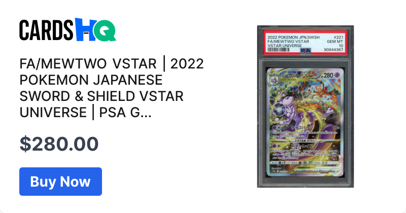 FA/MEWTWO VSTAR | 2022 POKEMON JAPANESE SWORD & SHIELD VSTAR