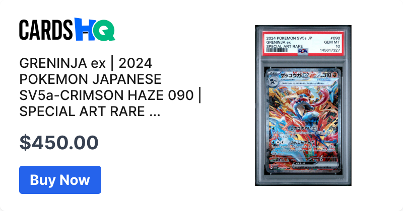 GRENINJA ex | 2024 POKEMON JAPANESE SV5a-CRIMSON HAZE 090