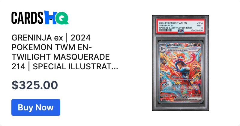 GRENINJA ex | 2024 POKEMON TWM EN-TWILIGHT MASQUERADE 214 | SPECIAL ...