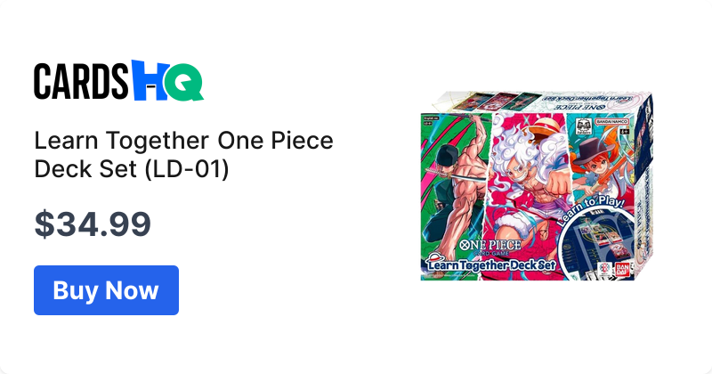 one piece card game learn together deck set ONE PIECE Card Game LD-01 Learn Together Let's Play Deck Set