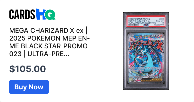 MEGA CHARIZARD X ex | 2025 POKEMON MEP EN-ME BLACK STAR PROMO 023