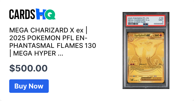 MEGA CHARIZARD X ex | 2025 POKEMON PFL EN-PHANTASMAL FLAMES 130