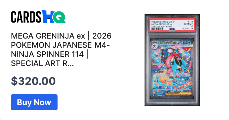 MEGA GRENINJA ex | 2026 POKEMON JAPANESE M4-NINJA SPINNER 114