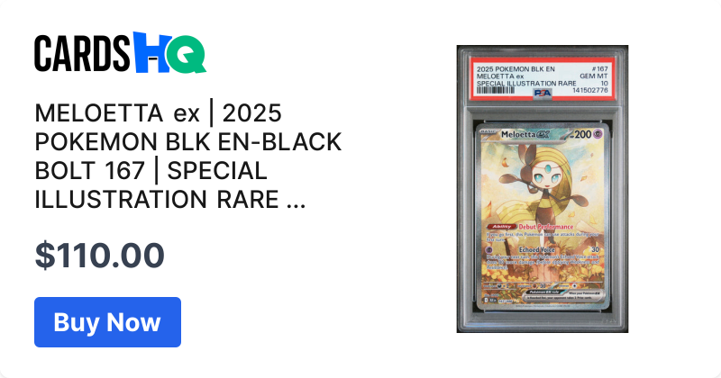 MELOETTA ex | 2025 POKEMON BLK EN-BLACK BOLT 167 | SPECIAL