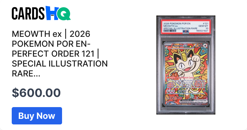 MEOWTH ex | 2026 POKEMON POR EN-PERFECT ORDER 121 | SPECIAL