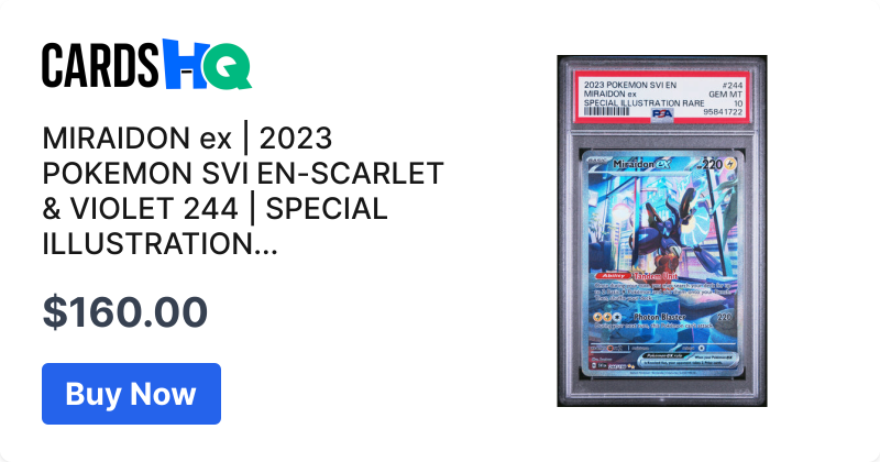 MIRAIDON ex | 2023 POKEMON SVI EN-SCARLET & VIOLET 244 | SPECIAL