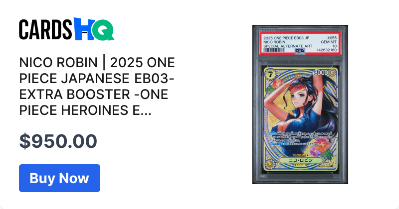 NICO ROBIN | 2025 ONE PIECE JAPANESE EB03-EXTRA BOOSTER -ONE PIECE