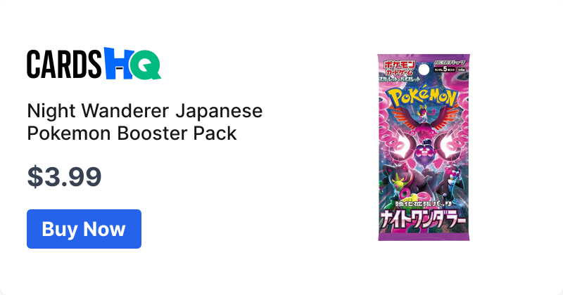 Night Wanderer Japanese Pokemon Booster Pack | CardsHQ - Shop