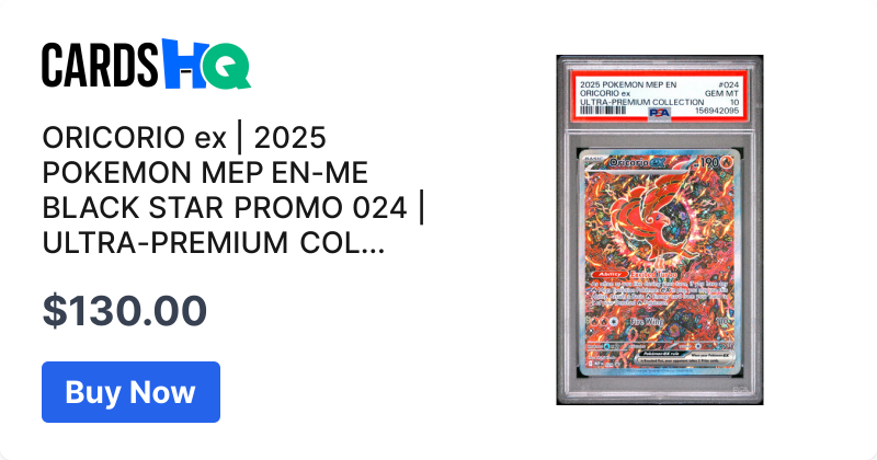 ORICORIO ex | 2025 POKEMON MEP EN-ME BLACK STAR PROMO 024 | ULTRA