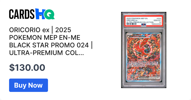 ORICORIO ex | 2025 POKEMON MEP EN-ME BLACK STAR PROMO 024 | ULTRA