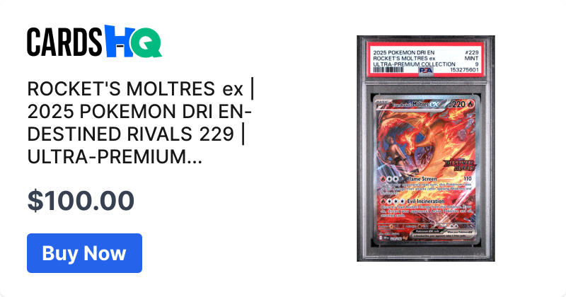 ROCKET'S MOLTRES ex | 2025 POKEMON DRI EN-DESTINED RIVALS 229