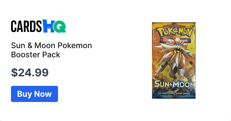 Sun & Moon Pokemon Booster Pack | CardsHQ - Shop Sports Cards