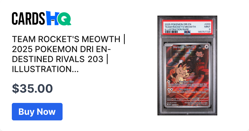 TEAM ROCKET'S MEOWTH | 2025 POKEMON DRI EN-DESTINED RIVALS 203